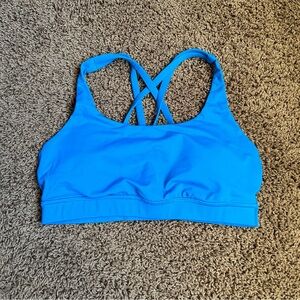 Lululemon Energy Blue Strappy Sports Bra